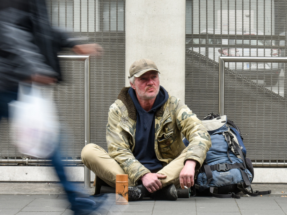 Hilfe für obdachlose und bedürftige Menschen