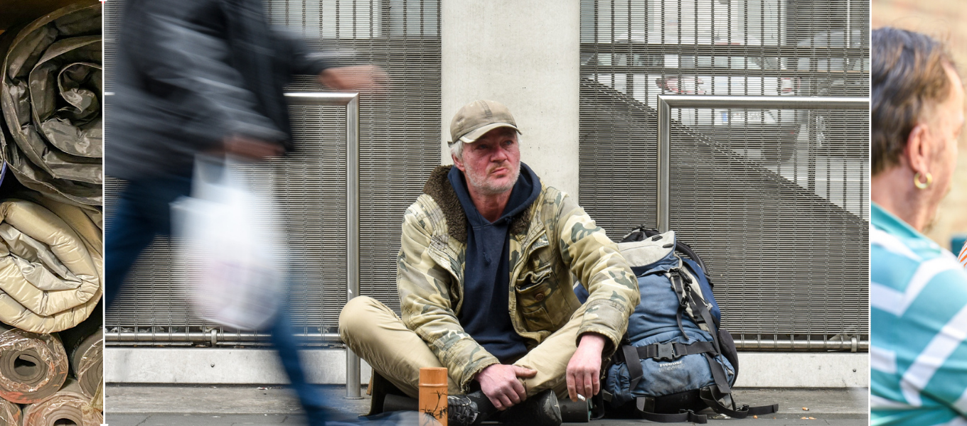 Hilfe für obdachlose und bedürftige Menschen