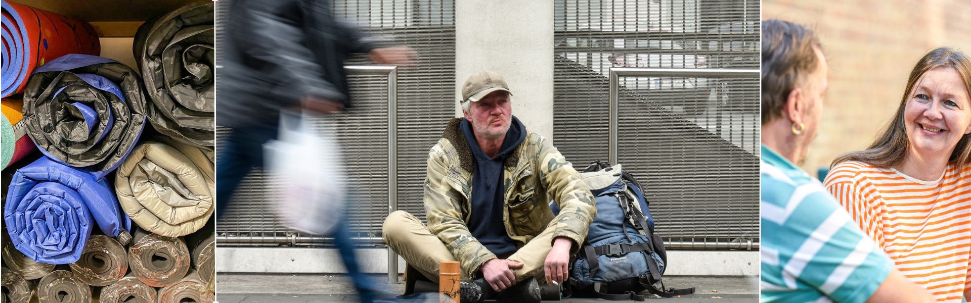 Hilfe für obdachlose und bedürftige Menschen