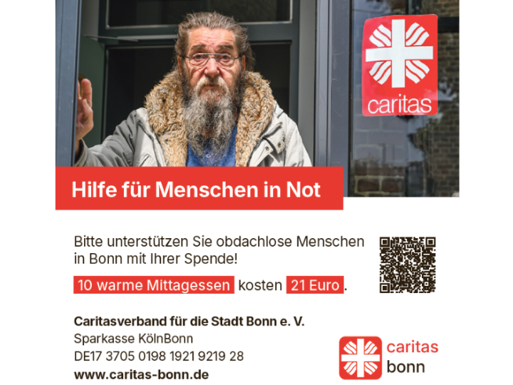 Werben für die Caritas Bonn mit Anzeigen & Bannern