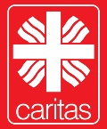 Caritas Logo, rot mit Rahmen
